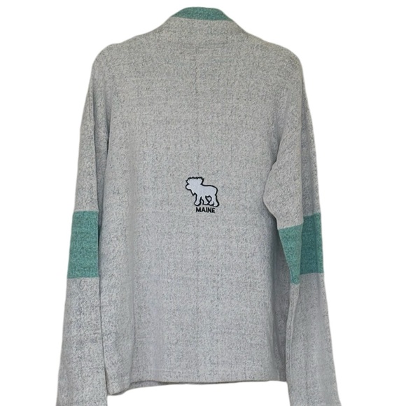 Harrisburg Trading Co Company Maine Moose Pull Over Half Zip Sweater Size XL - Picture 5 of 5